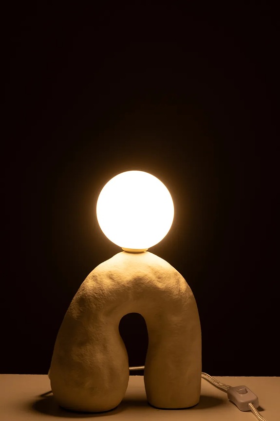 Dnevni boravak i spavaća soba Stolna lampa J-Line 48732 bež