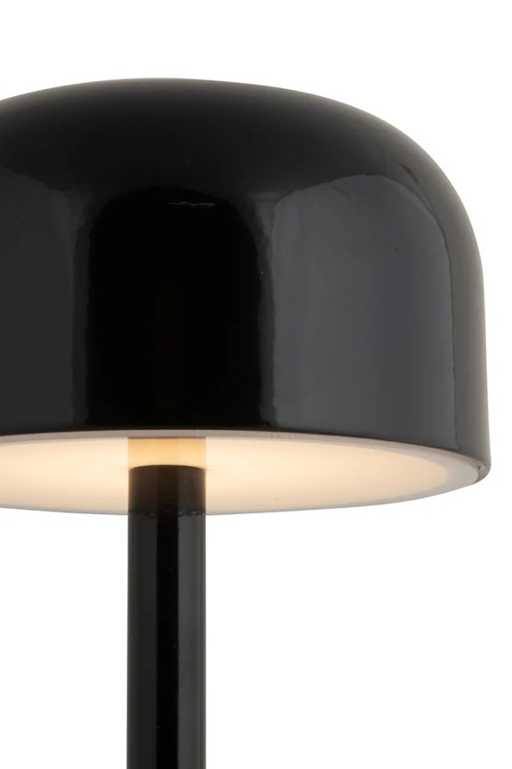 Living și dormitor Leitmotiv lampă de masă led fără fir James LM2221BK negru
