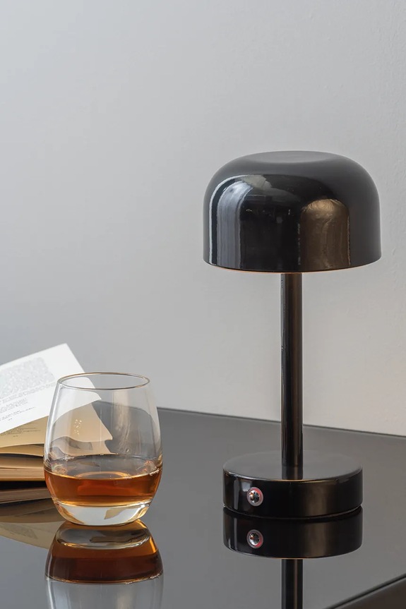 Leitmotiv lampă de masă led fără fir James LM2221BK negru
