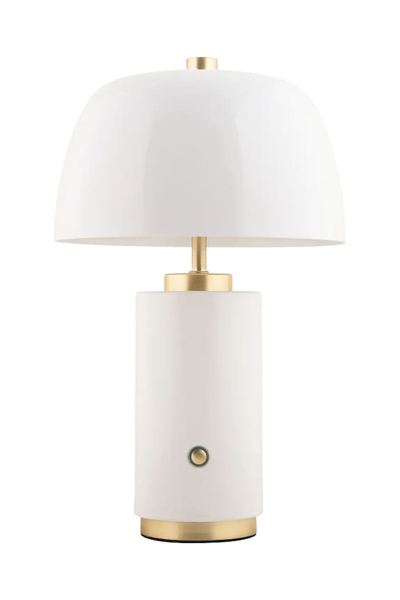 Leitmotiv lampa stołowa bezprzewodowa led Freya biały LM2225WH