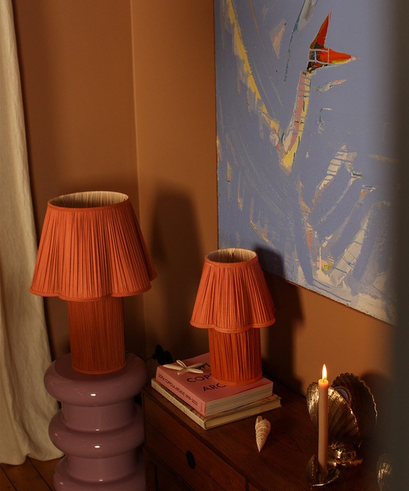 Stolná lampa Doing Goods Myra Lamp Small Silk 1.20.60.011.094.1 ružová AA00