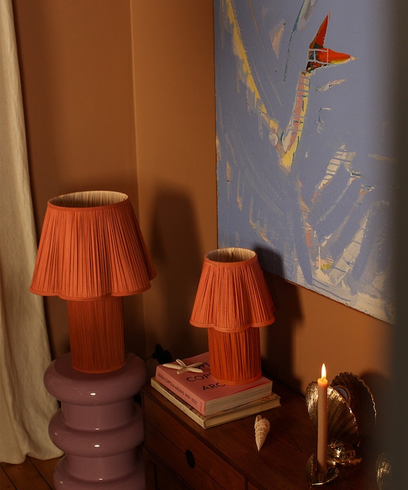 Stolná lampa Doing Goods Myra Lamp Small Silk 1.20.60.011.094.1 ružová AA00