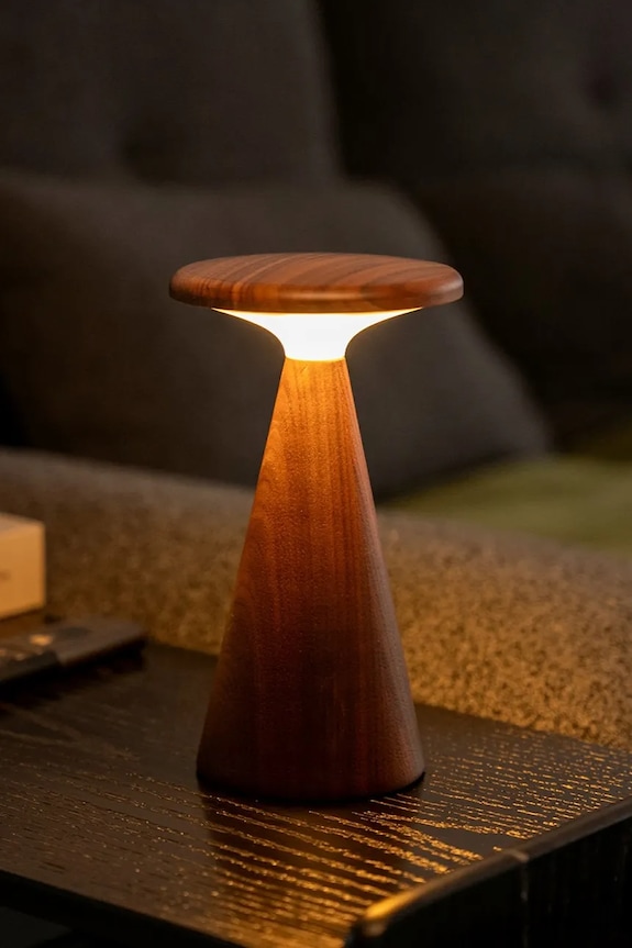 Bezdrôtová led stolná lampa Gingko Design Sylva Large 21 cm hnedá G056L.WT