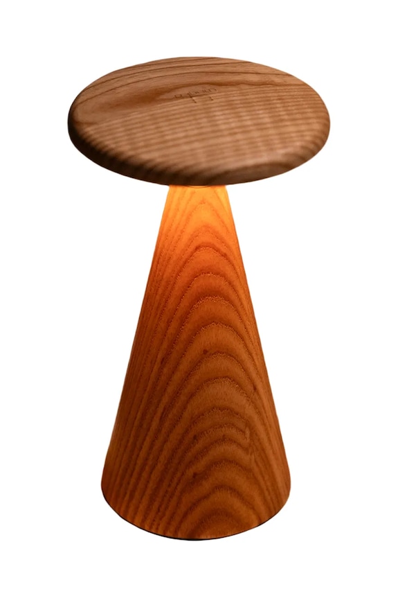 Salon i sypialnia Gingko Design lampa stołowa bezprzewodowa led Sylva Mini 14 cm G056M.AH beżowy