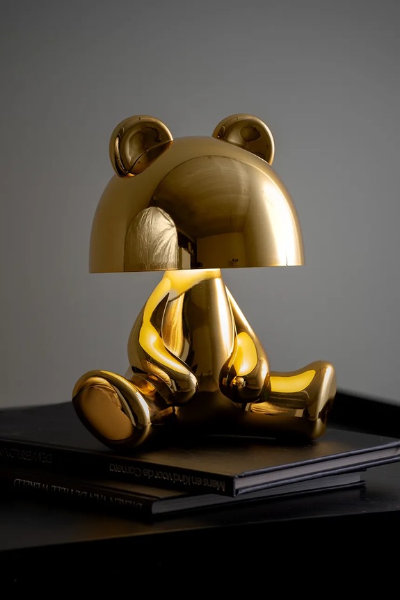 Leitmotiv lampa stołowa bezprzewodowa led Bear LED żółty LM2233GD