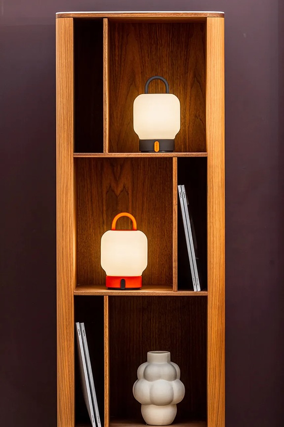 Ασύρματο επιτραπέζιο φωτιστικό led Kooduu Loome 21 x 12 cm πορτοκαλί KO14.0019LI03