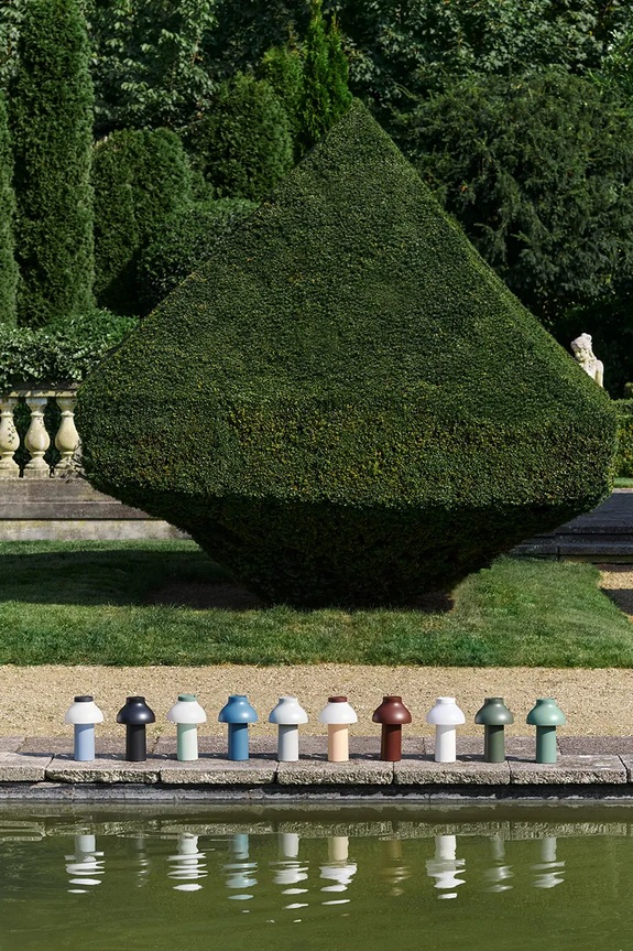 Ασύρματο επιτραπέζιο φωτιστικό led HAY 14 x 14 x 22 cm AE913.E623 πορτοκαλί