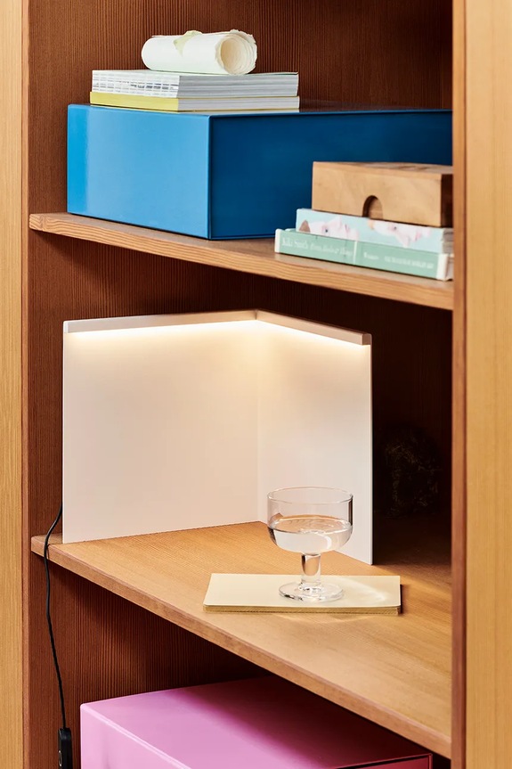 HAY lampa de masă cu led LBM 25 x 25 x 25 cm alb AB792.A686