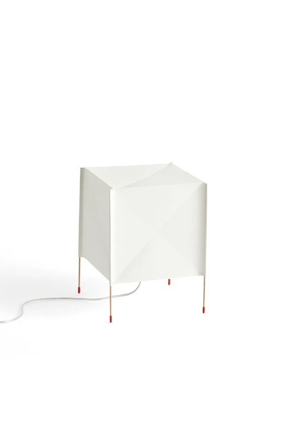 HAY lampa stołowa led Paper Cube 21,5 x 21,5 x 30,5 cm biały AB688.B521