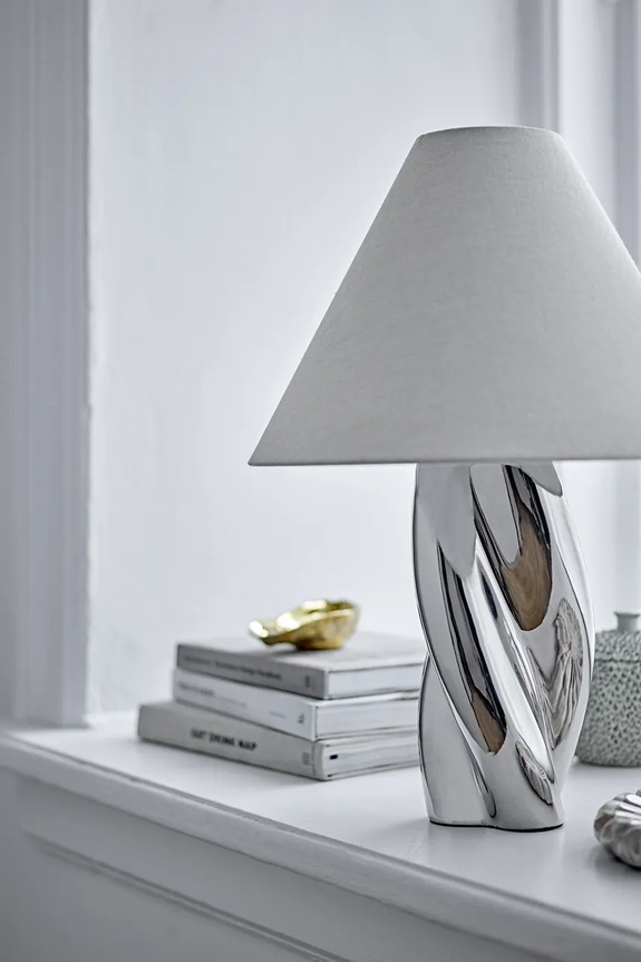 Bloomingville lampa stołowa Silva 35 x 49 cm 82062945 szary AA00