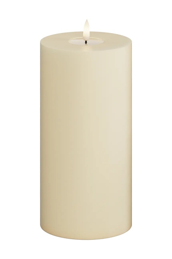 Свічка led Deluxe Homeart Cream Bloklys 10 x 20 cm бежевий RF.0114