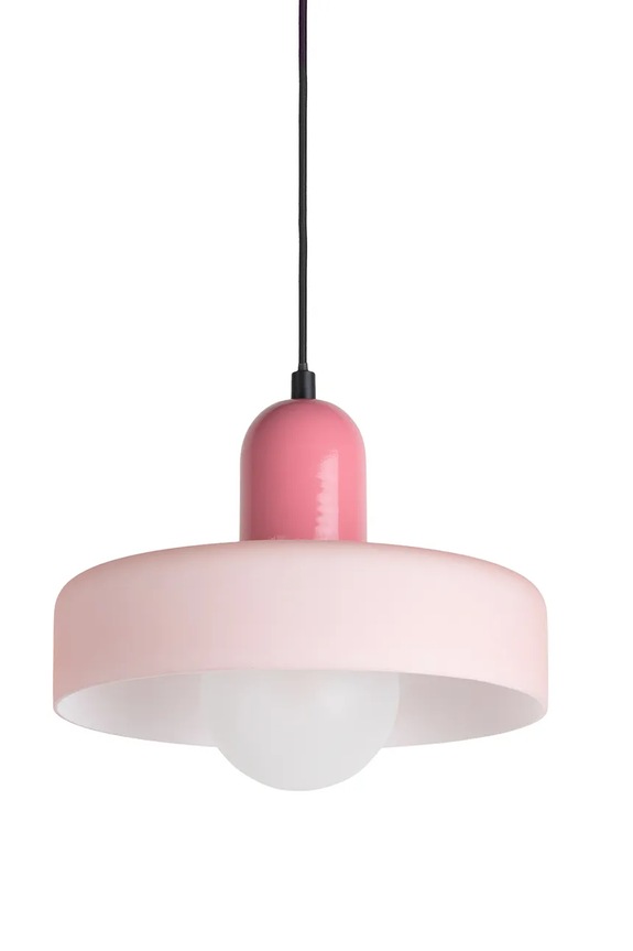 Závesná lampa Leitmotiv Opaco Grato 120 x 23 x 25 cm ružová LM2292PI