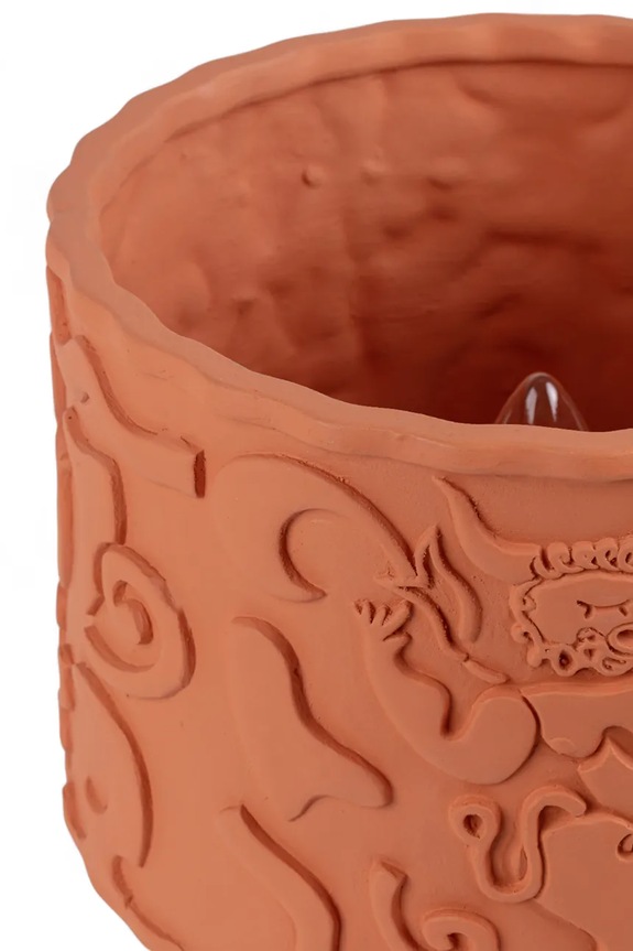 Seletti lampa ogrodowa Magna Graecia 25 x 25 x 38 cm 11533C pomarańczowy AA00