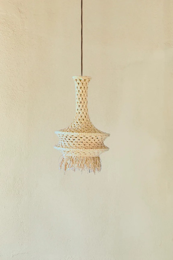 Calma House abażur do lampy wiszącej Pleko 30 x 50 cm beżowy PLEKO.L3050.CRU