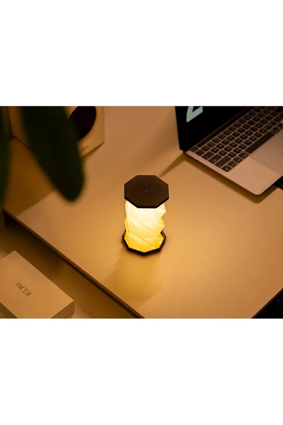 Бездротова світлодіодна лампа Gingko Design Mini TwistHexagon Light 8,2 x 8,2 x 1,5 cm чорний G036M.BK