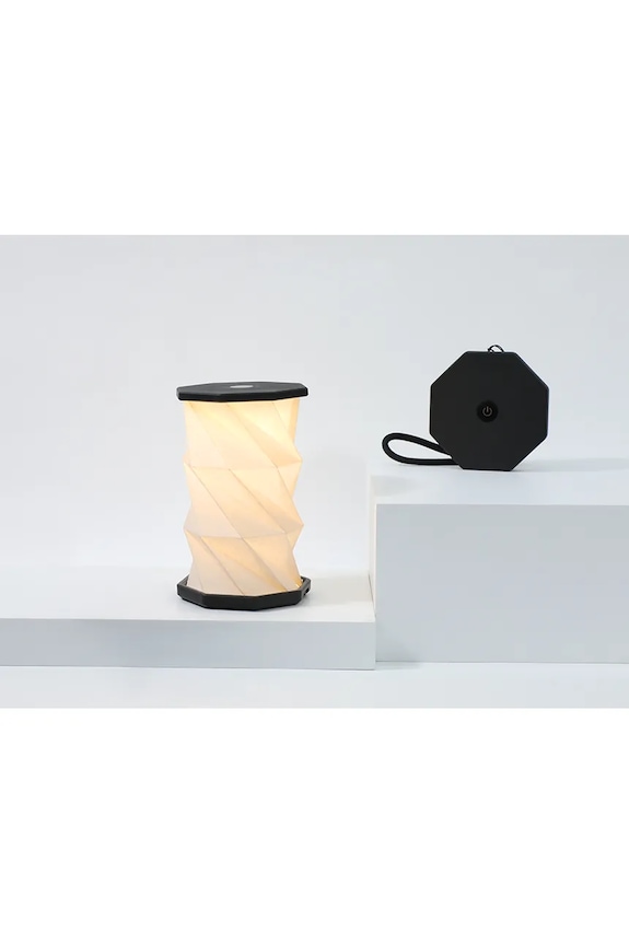 Бездротова світлодіодна лампа Gingko Design Mini TwistHexagon Light 8,2 x 8,2 x 1,5 cm G036M.BK чорний AA00