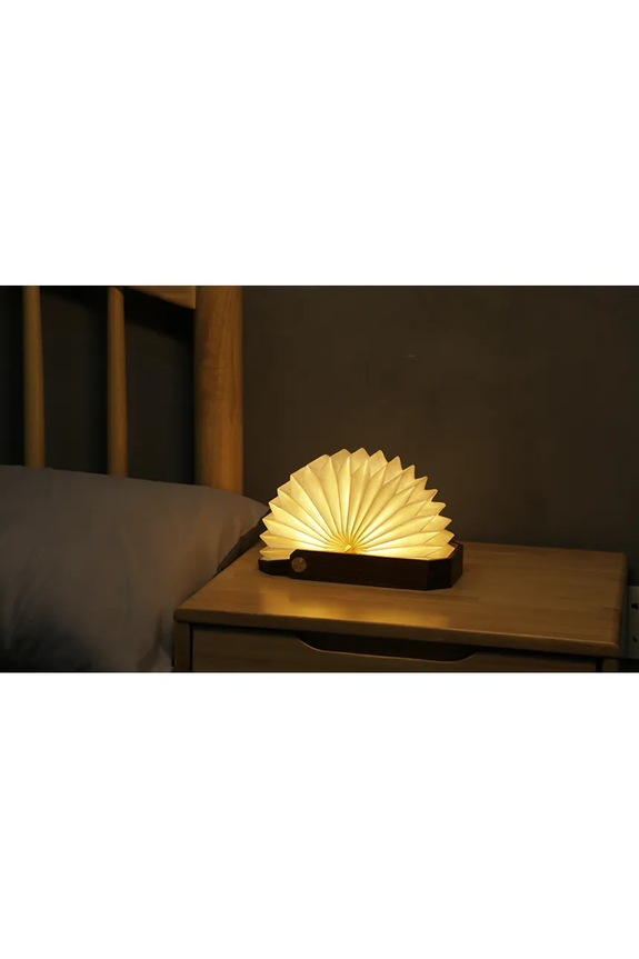 Ασύρματο επιτραπέζιο φωτιστικό led Gingko Design Smart Origami Lamp 10,3 x 10,3 x 4 cm G033WT καφέ
