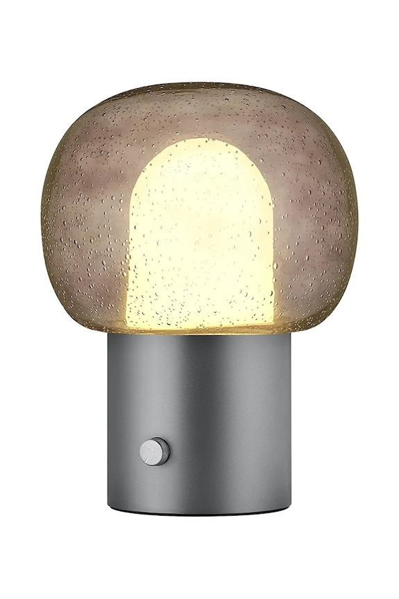 Obývacia izba a spálňa Stolná lampa Blomus Iris 41 x 33 cm B62214 sivá