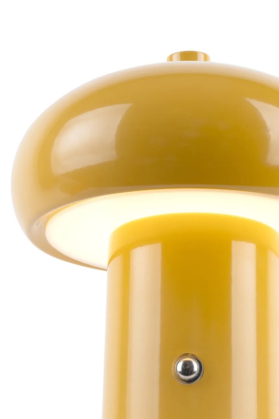Living și dormitor Leitmotiv lampă de masă led fără fir Retro Seta 12,5 x 15 cm LM2277YE galben