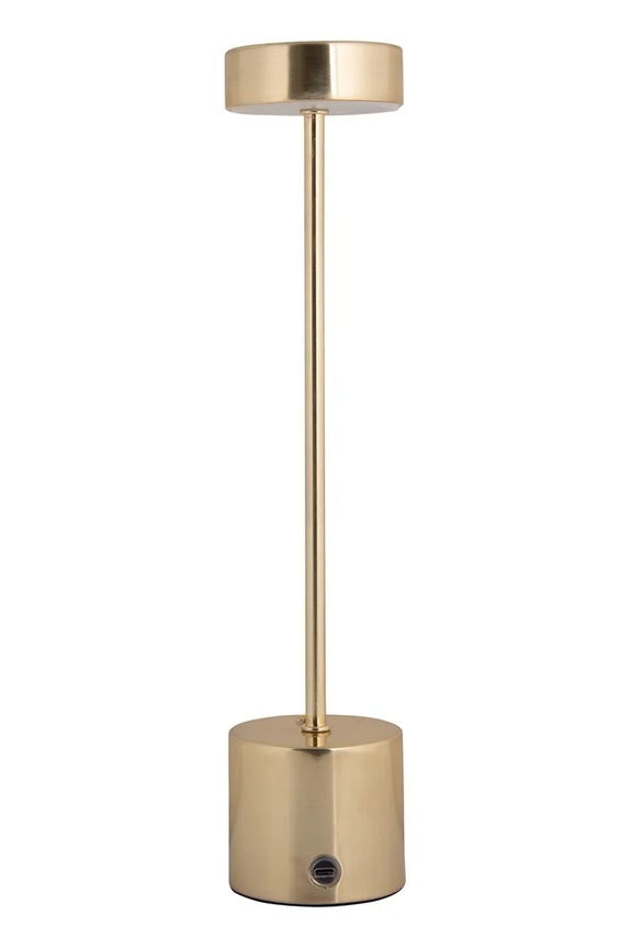 Ασύρματο επιτραπέζιο φωτιστικό led Leitmotiv Ganar 37,5 x 8 cm LM2279GD κίτρινο AA00