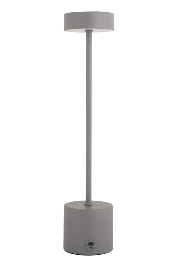 Bezdrôtová led stolná lampa Leitmotiv Ganar 8 x 8 x 37.5 cm LM2279GY sivá AA00