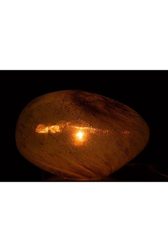 Salon i sypialnia J-Line lampa stołowa 40 x 31,5 x 26,5 cm 96469. brązowy
