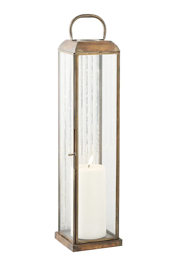 Salon i sypialnia House Nordic latarenka Herslev 12 x 49 cm 6409124 brązowy