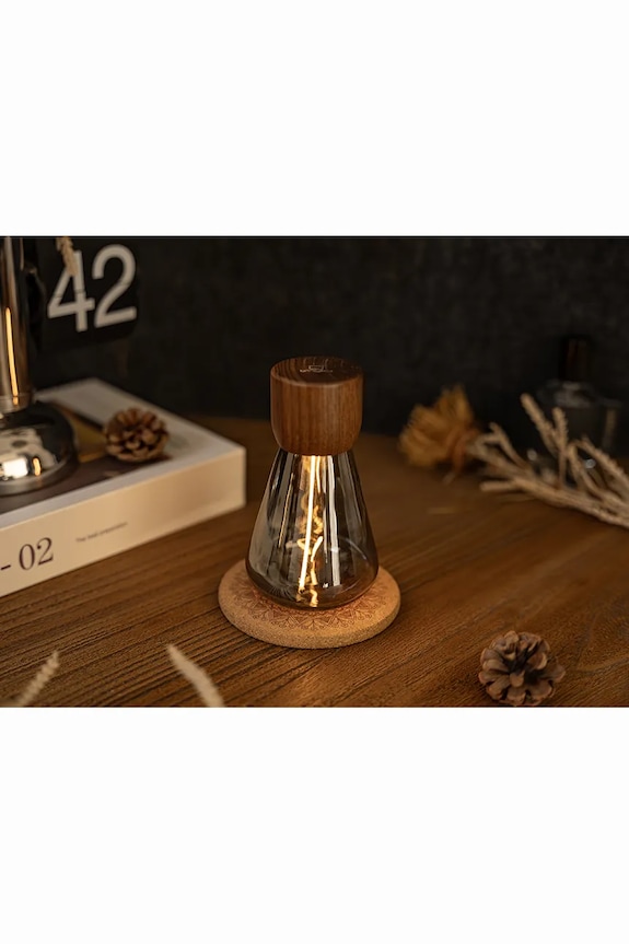 Gingko Design лампа LED из стекла 6,8 x 6,8 x 12,7 cm коричневый G088WT