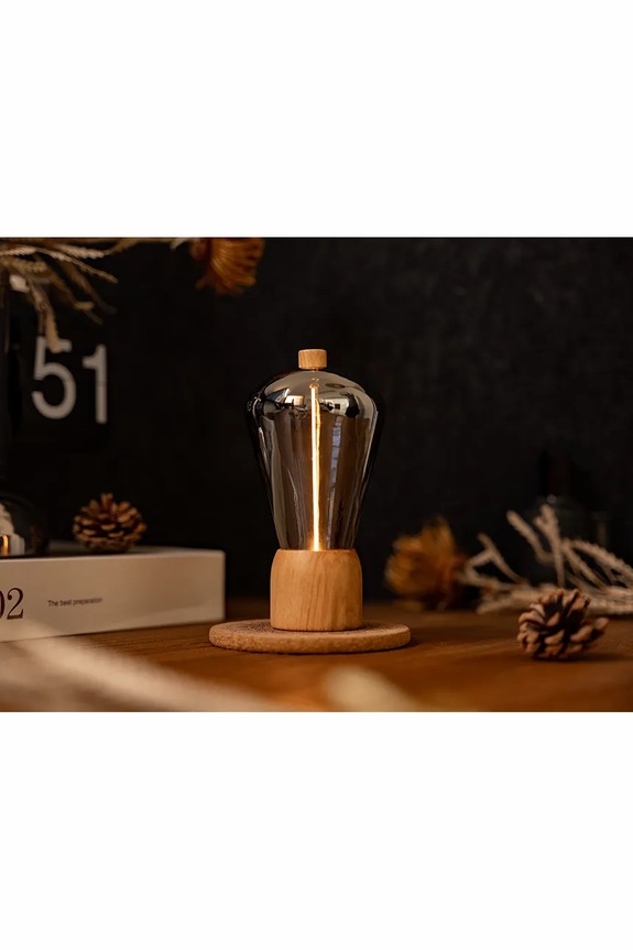Гостиная и спальня Gingko Design лампа LED из стекла 6,8 x 6,8 x 12,7 cm G088AH бежевый