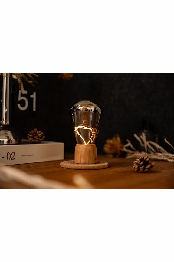 Gingko Design лампа LED из стекла 6,8 x 6,8 x 12,7 cm бежевый G088AH