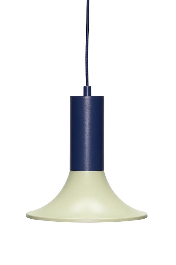 Hübsch lampa wisząca z żelaza 24 x 24 cm granatowy 962003