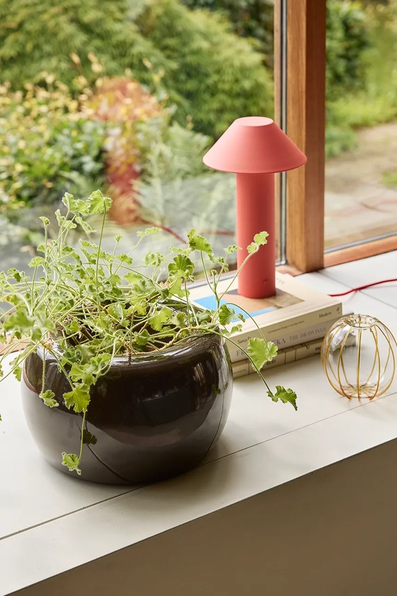 Living și dormitor Hübsch lampă de masă 19 x32 cm 962109 rosu