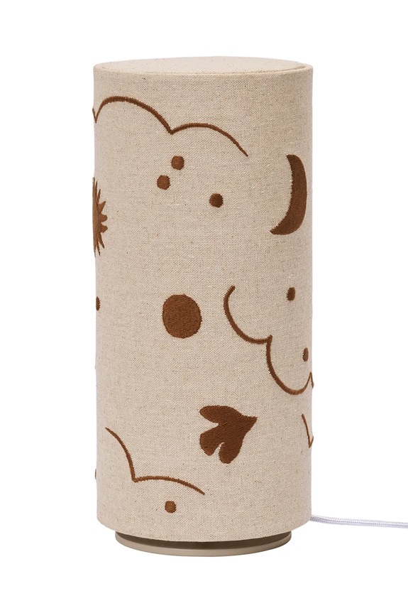Ferm Living lampa stołowa lniana 26,5 x 12 cm beżowy 1104273319