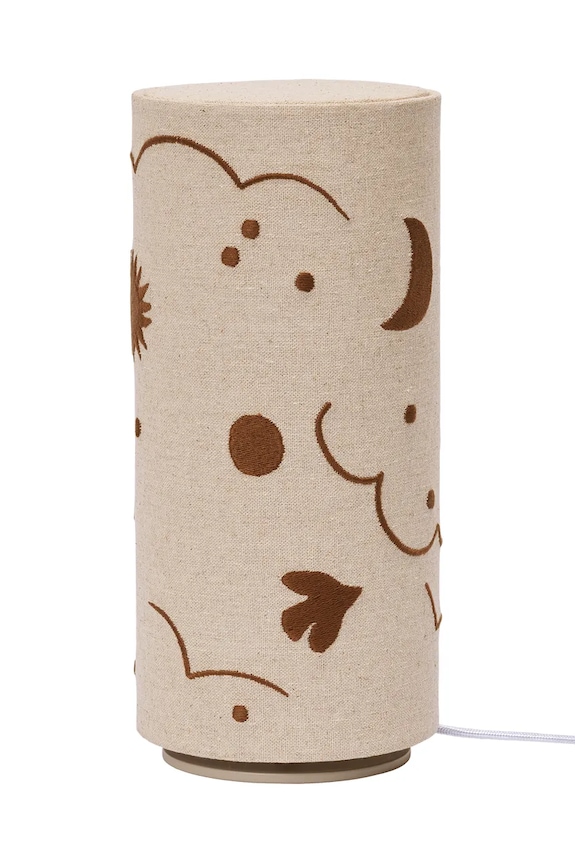 Ferm Living lampa stołowa lniana 26,5 x 12 cm beżowy 1104273319