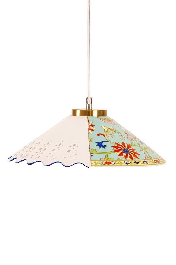 Living și dormitor Seletti lampă suspendată din porțelan 36 x 35 x 14 cm 07096 multicolor