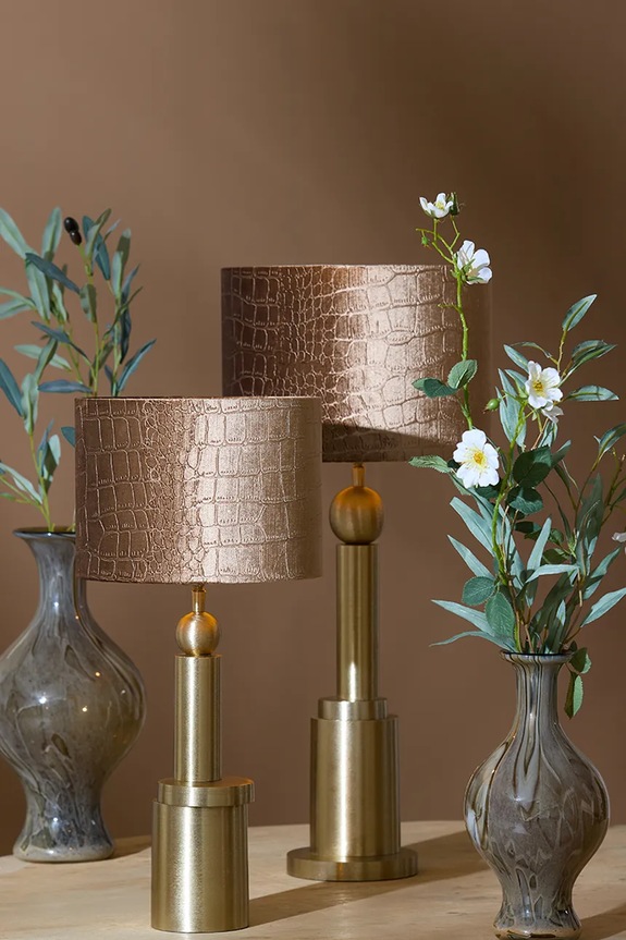 Light & Living bază pentru lampă de masă din metal 12 x 35 cm bej 8318185