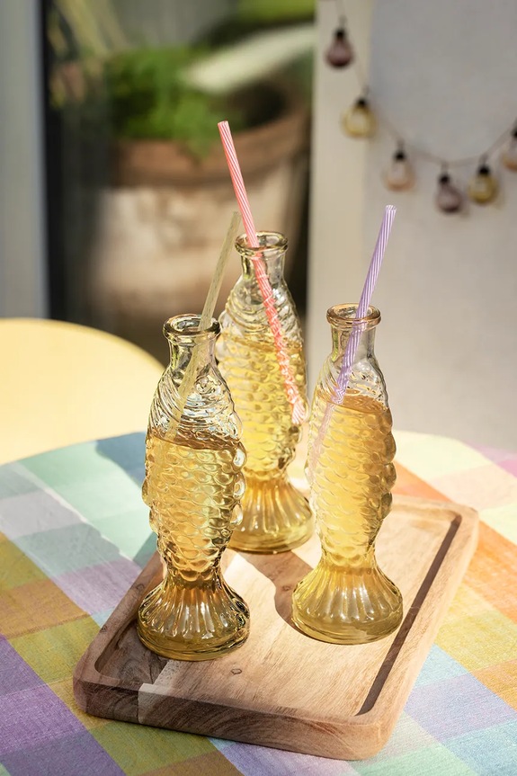 Madam Stoltz γιρλάντα διακοσμητική από γυαλί 155 cm EV.35883 πολύχρωμο AA00