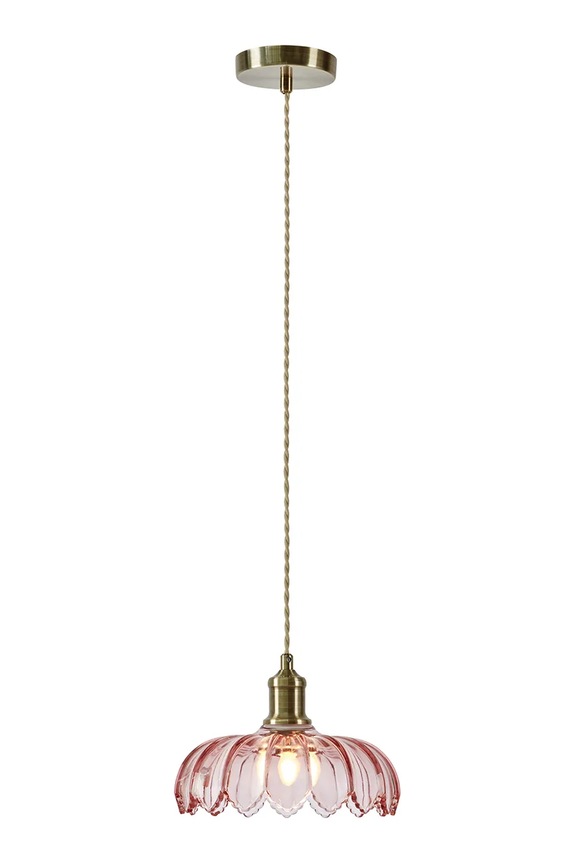 Markslöjd lampă suspendată din sticlă 18 x 26 x 26 cm roz 109178