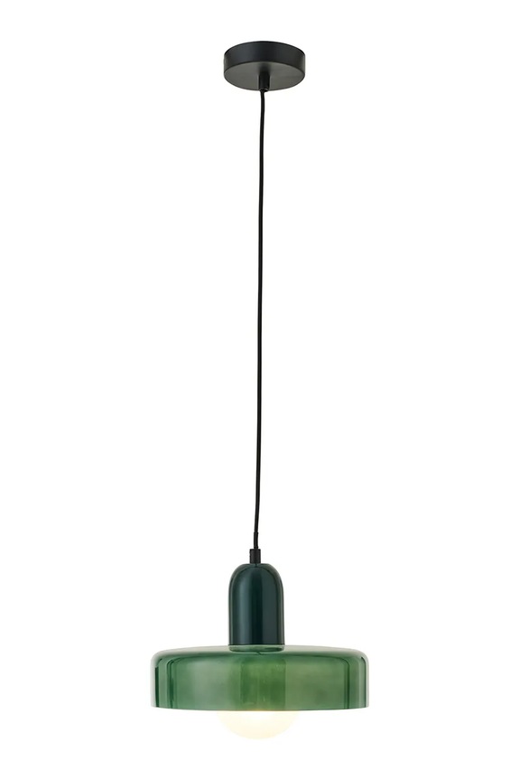 J-Line лампа подвесная из цветного стекла 25 x 25 x 23 cm 64090 зелёный AA00