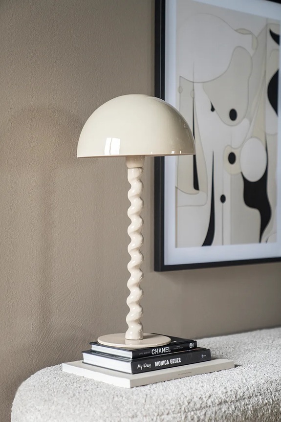By-Boo lampa stołowa 25 x 25 x 50 cm 230229 beżowy