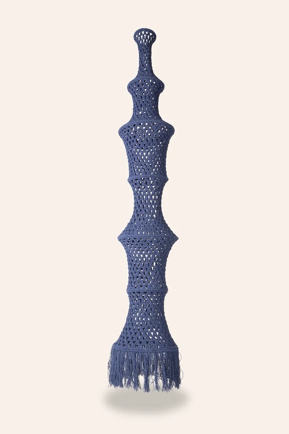 Calma House abażur dekorativni od pamuka 30 x 180 cm mornarsko plava PLEKO.L30180.AZO