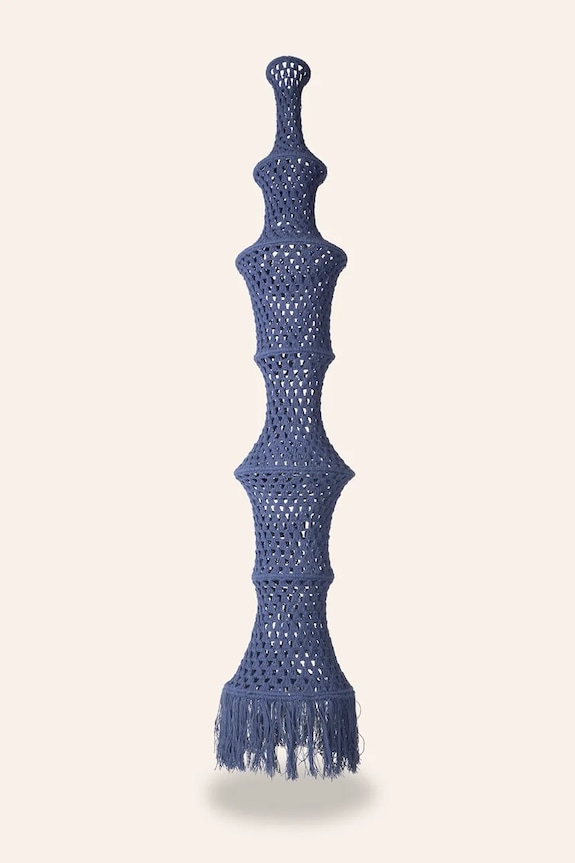 Calma House abażur dekorativni od pamuka 30 x 180 cm mornarsko plava PLEKO.L30180.AZO