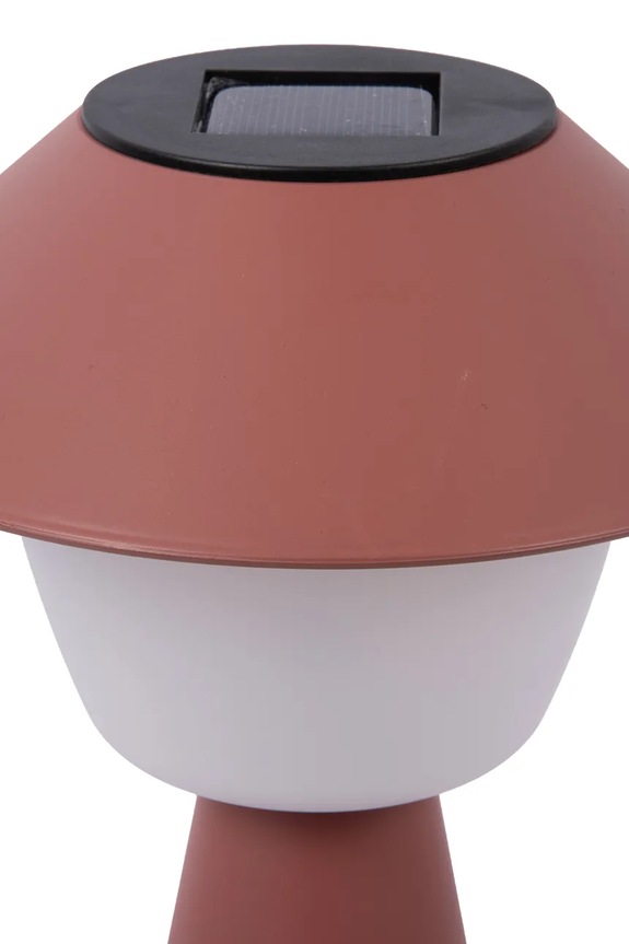 Leitmotiv lampa stołowa solarna z tworzywa sztucznego LM2289RD czerwony AA00