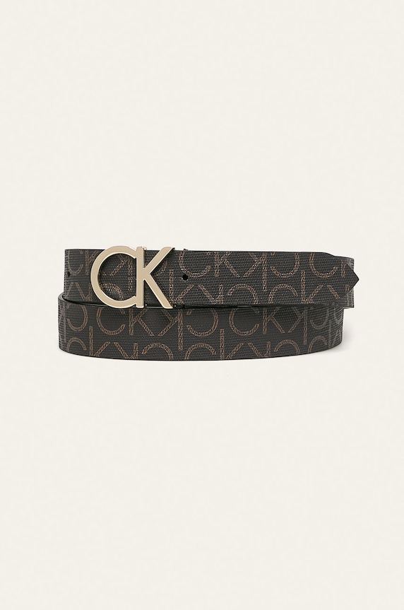 Calvin Klein - Pasek brązowy K60K606446
