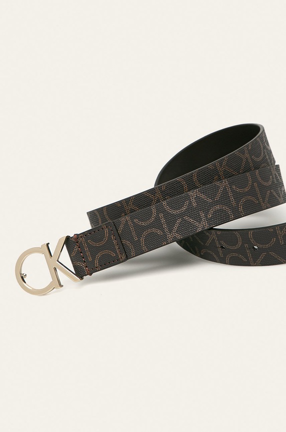 Calvin Klein - Pasek K60K606446 brązowy AA00