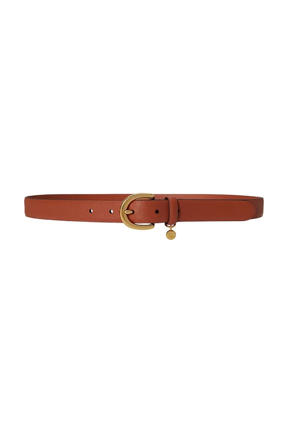Lauren Ralph Lauren pásek dámský kožený hnědá 412802952