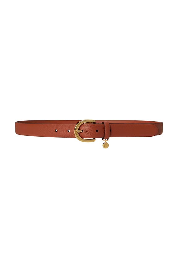 Lauren Ralph Lauren pásek dámský kožený hnědá 412802952