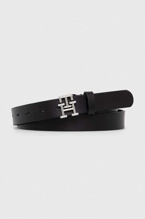 Tommy Hilfiger pasek skórzany czarny AW0AW15182.NOS