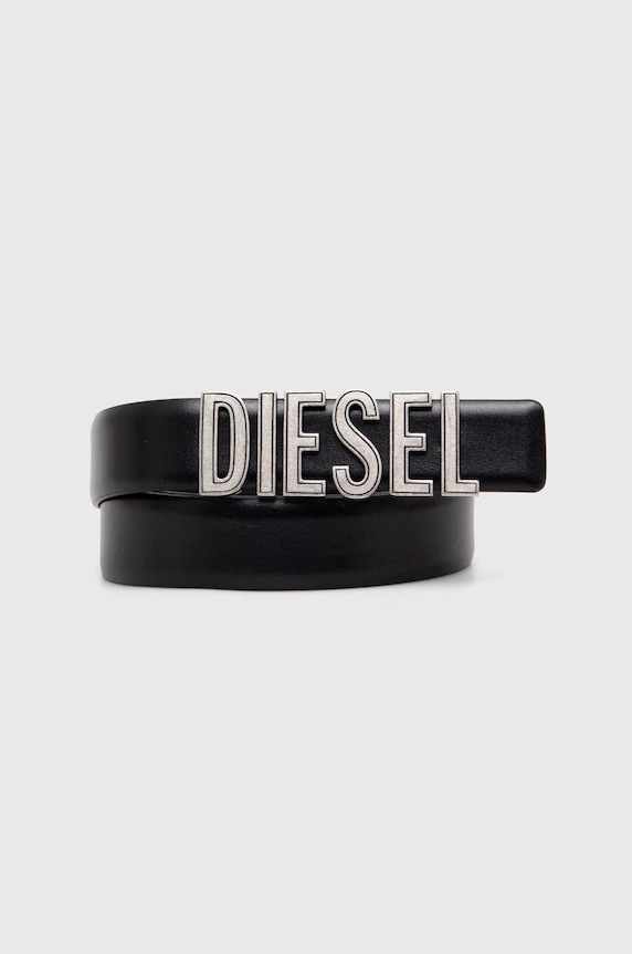 Diesel cintura in pelle pelle fiore nero X09790.P6364
