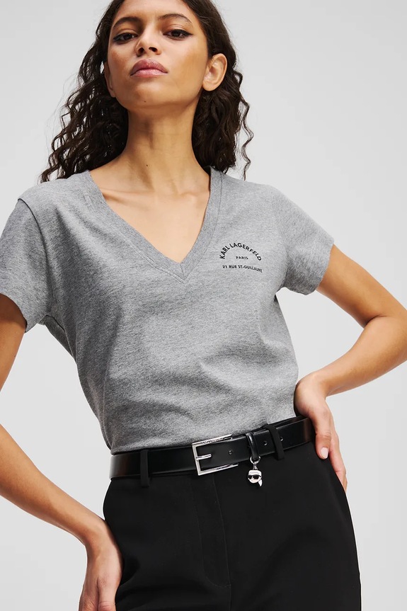 Pas Karl Lagerfeld A3W33069 črna